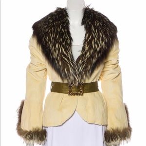 Saga Fur Authentic Mink Fox Coat